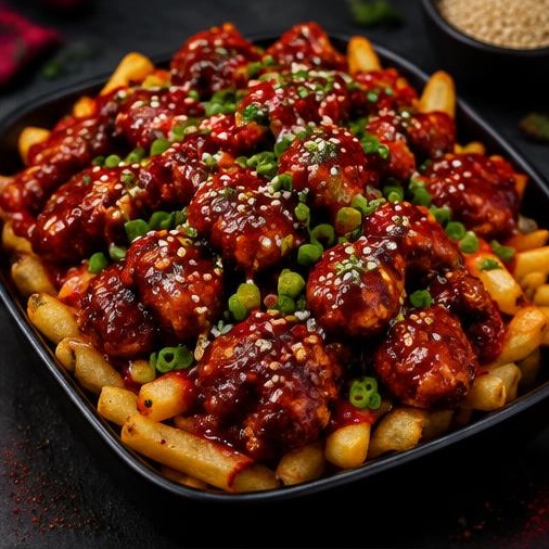 Korean Sauced Chicken Loaded